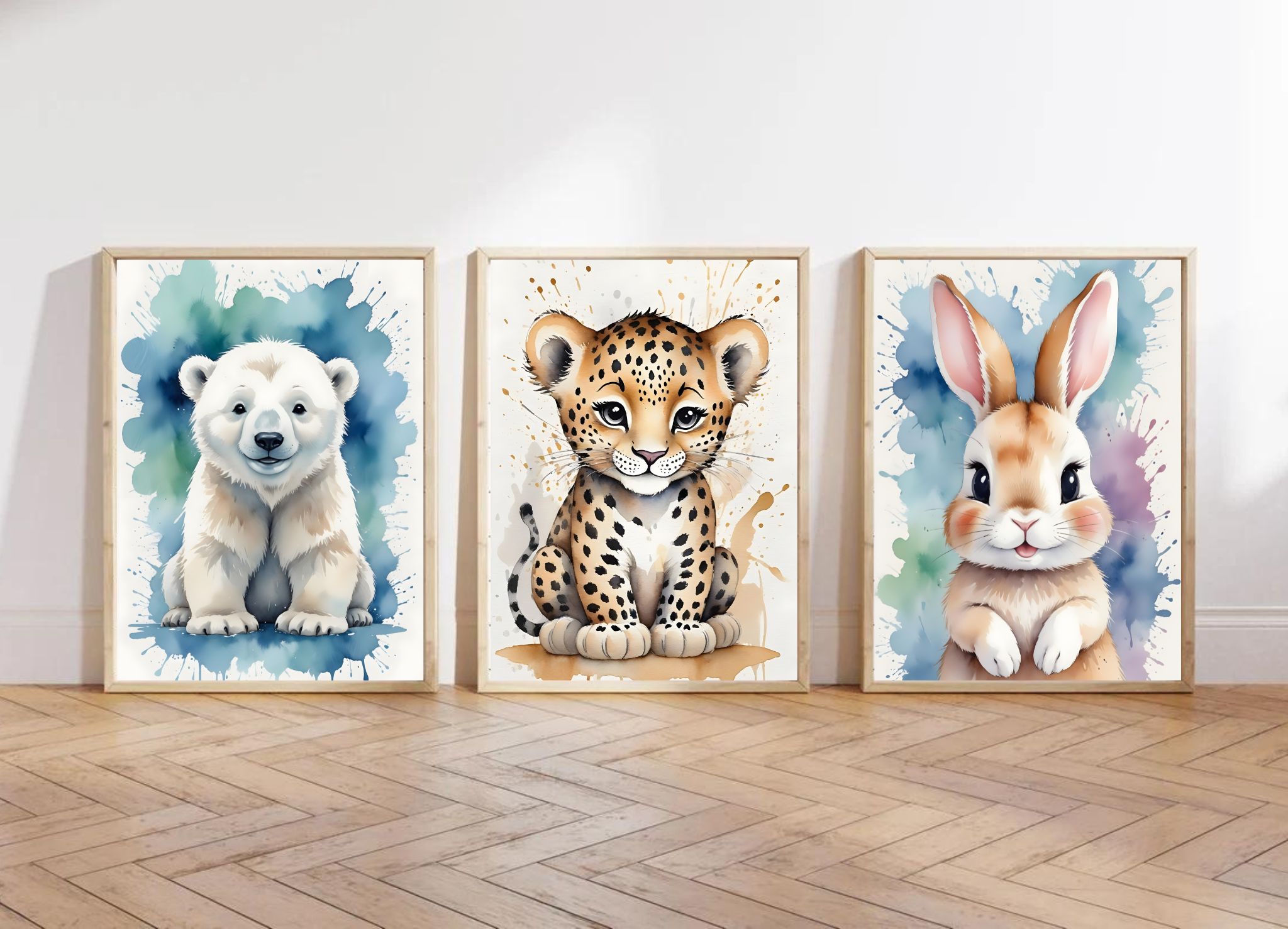 Room Baby Nursery Wall Art Decor Kids Room Set of 3 Digital Download