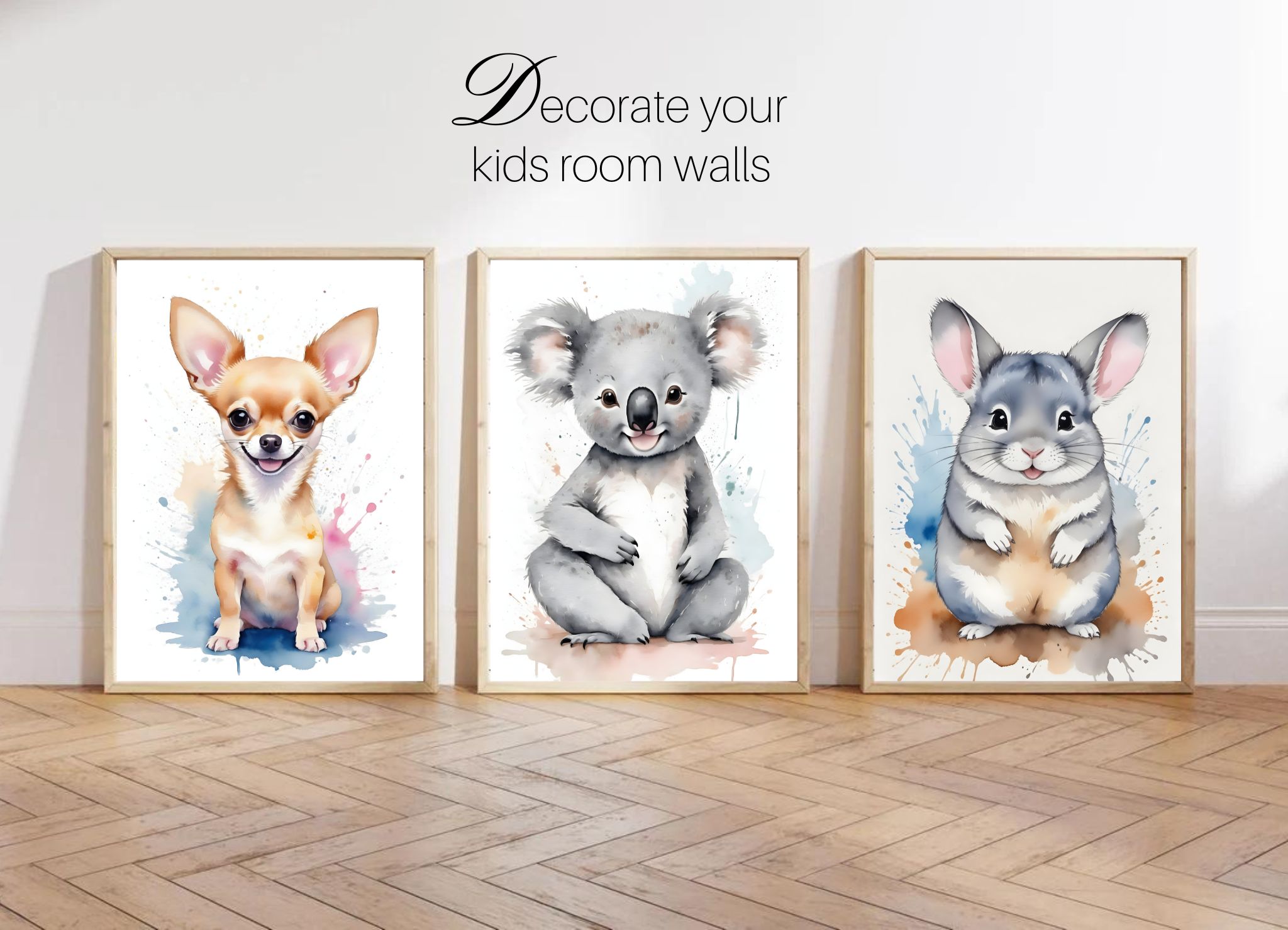 Playroom Room Decor Safari Baby Animals Prints Download