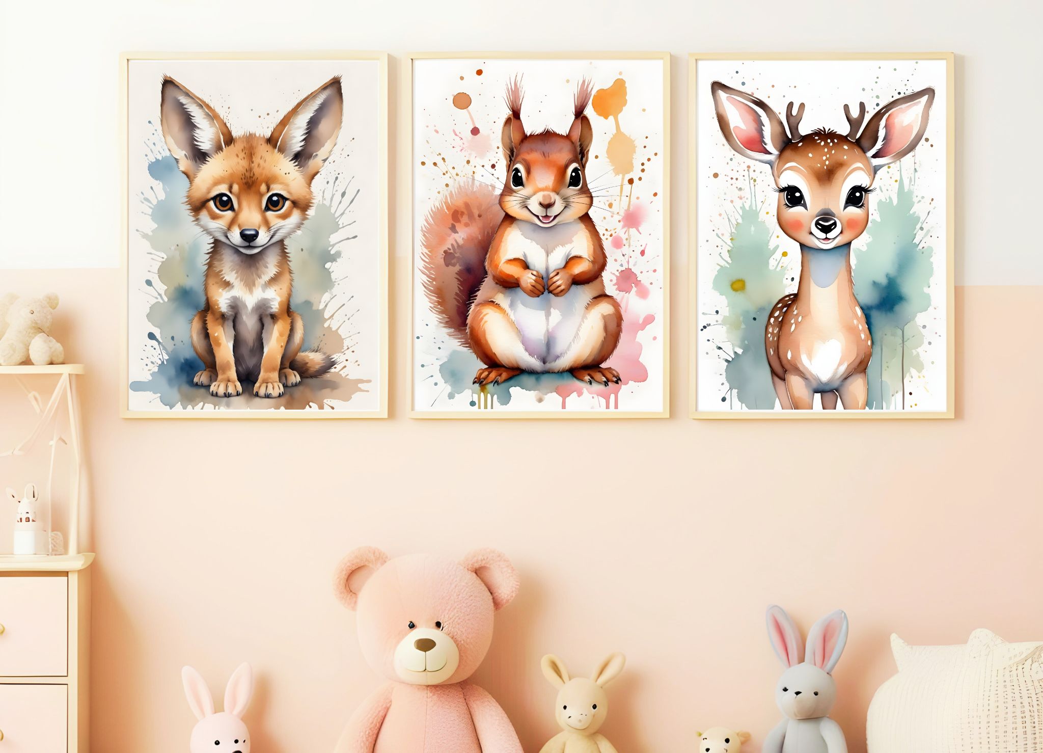 Playroom Wall Art Kids Room Set of 3 Nursery Digital Download